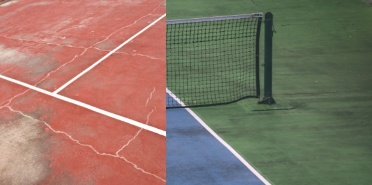 Reflective Cracking on Acrylic Courts | Professional Court Maintenance by The Sports Habitat