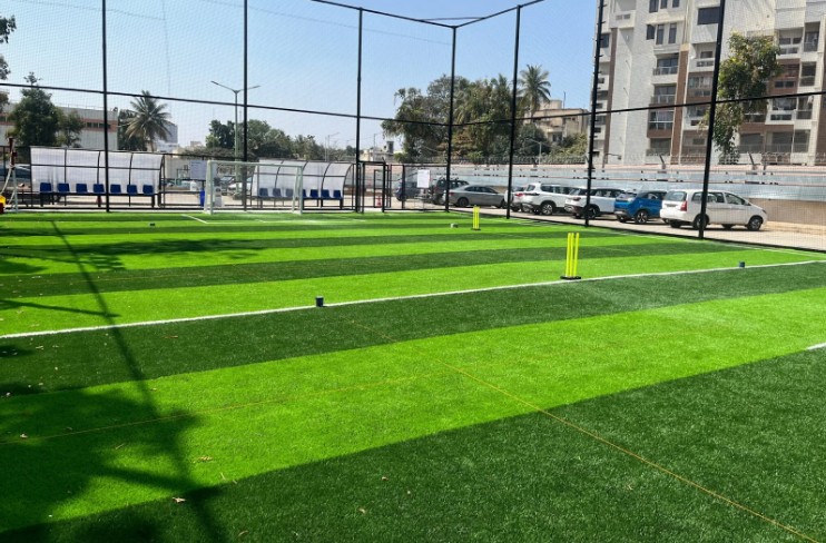 The Sports Habitat was tasked with converting an existing car parking area into a state-of-the-art multi-sport facility that could accommodate football and box cricket.