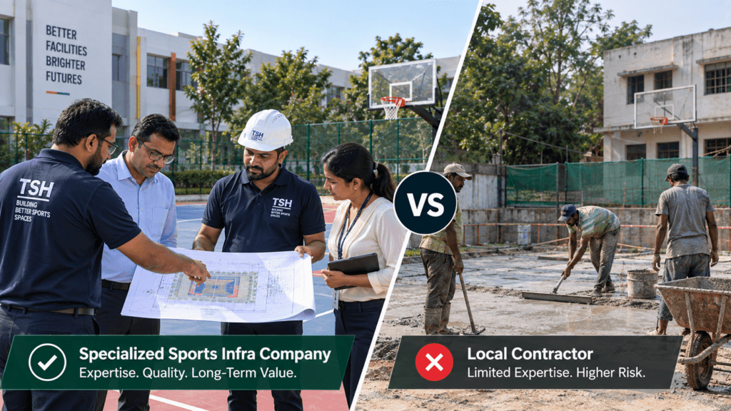 Sports Infra Company vs Local Contractor: Why It Matters