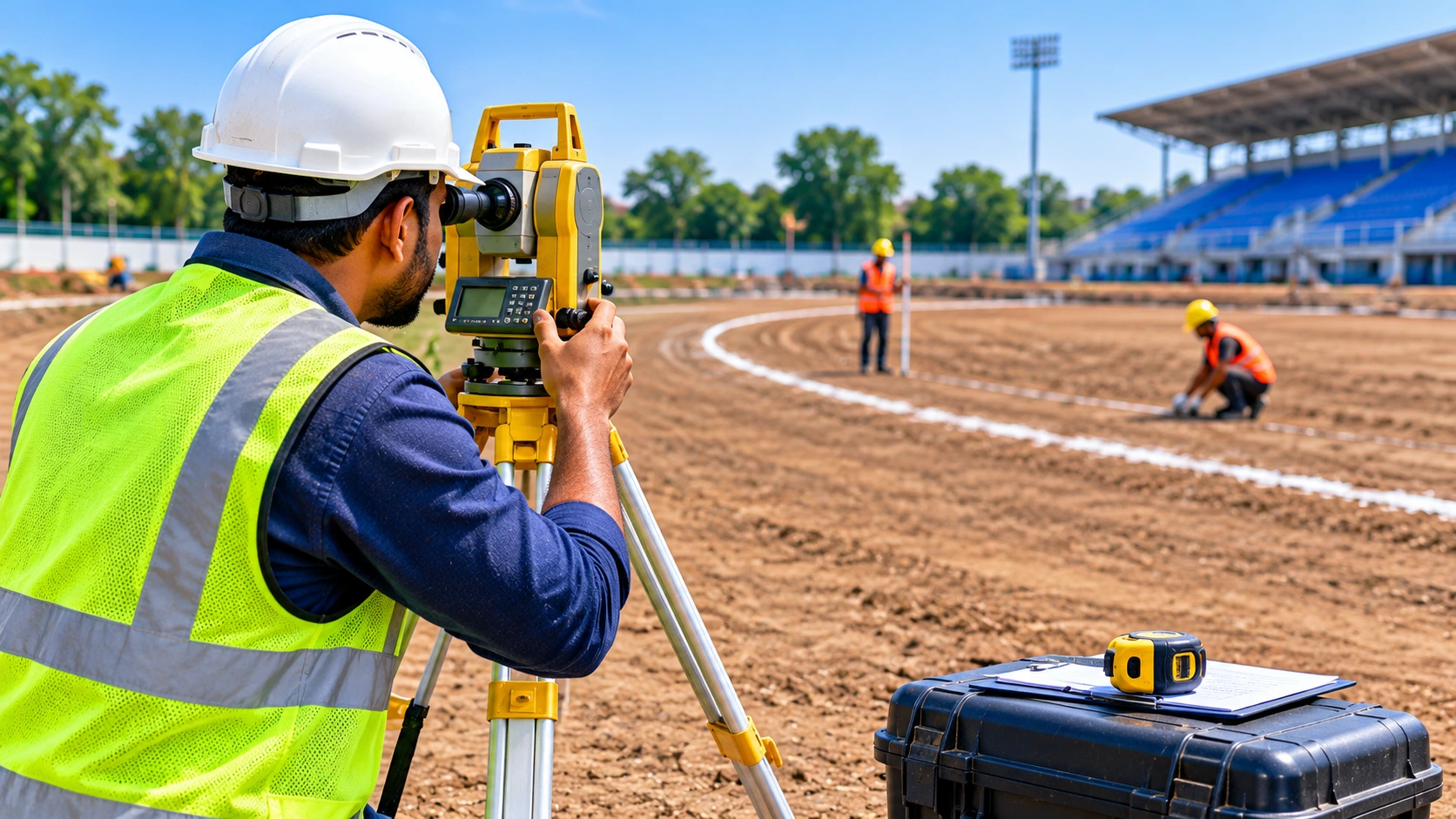 Athletic Track Construction in India: Site Survey and Soil Testing