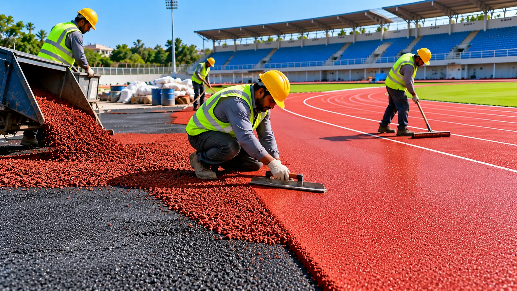 Synthetic PU or Rubber Surface